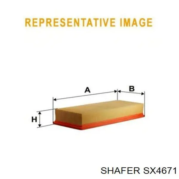 Фільтр повітряний SX4671 Shafer