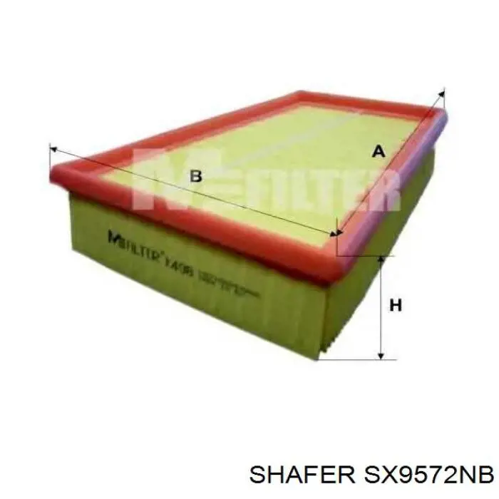 SX9572NB Shafer Повітряний фільтр двигуна