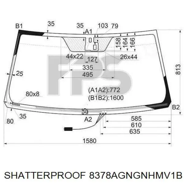 Скло лобове XYG AB62745A