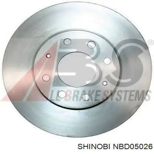 NBD05026 Shinobi диск гальмівний передній