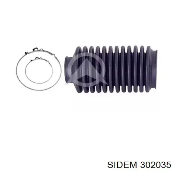 302035 Sidem пильник рульового механізму/рейки, лівий