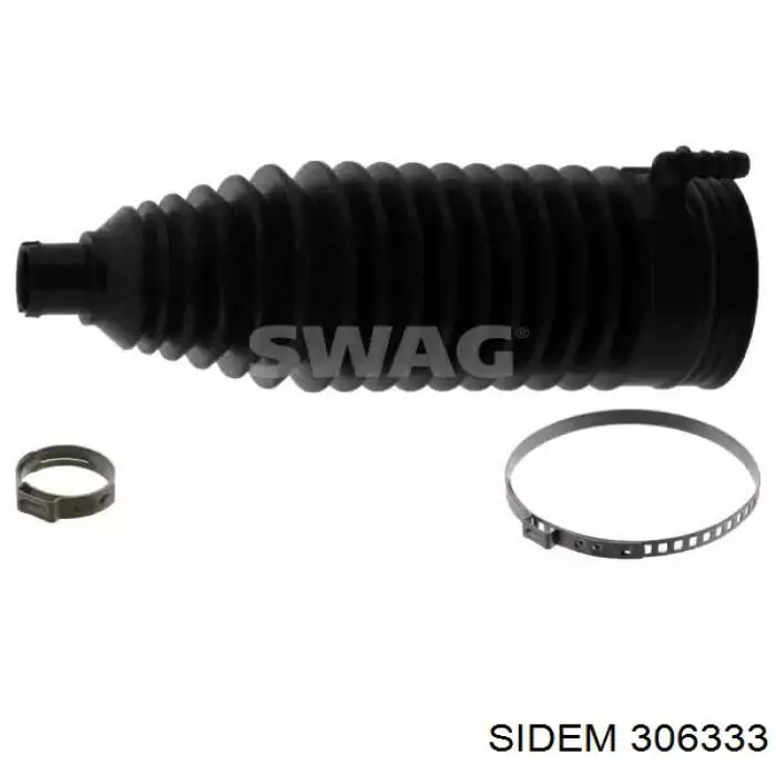 Пильник рульового механізму/рейки, правий Sidem 306333 ціна, від 1.84 USD