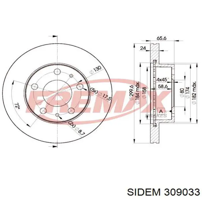 Купити 406652 Peugeot/Citroen Пильник рульового механізму/рейки, правий