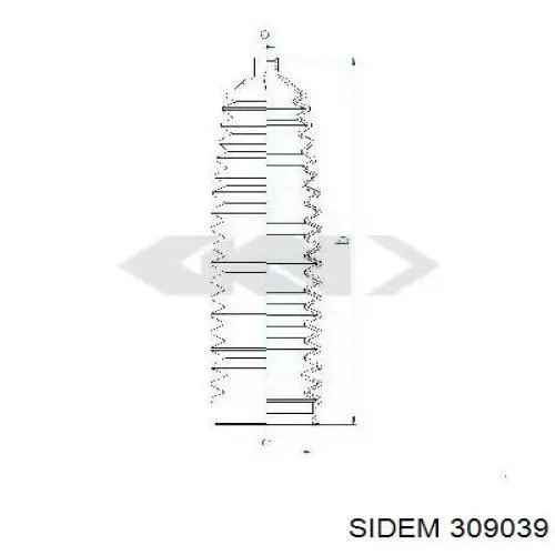 Купити 309039 Sidem Пильник тяги