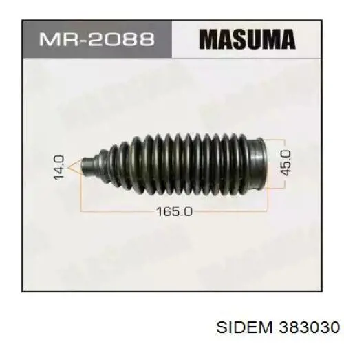 Пильник рульової тяги Sidem 383030 ціна, від 10.97 USD