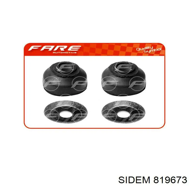 Втулка стабілізатора переднього, зовнішня Sidem 819673 ціна, від 2.38 USD