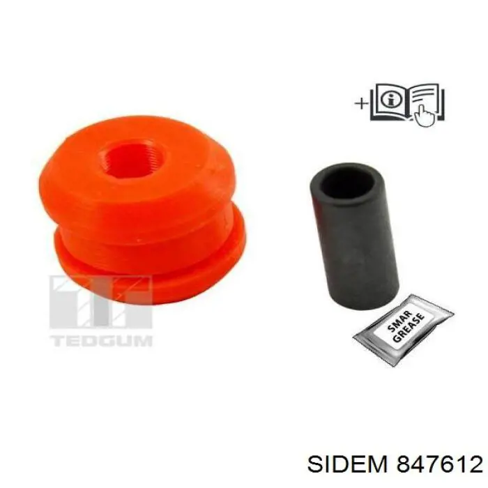Сайлентблок переднього верхнього важеля Sidem 847612 ціна, від 3.59 USD