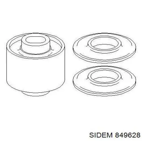 С/блок нижнього важеля Sidem 849628