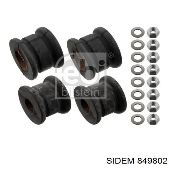 Втулка стабілізатора переднього, зовнішня Sidem 849802 ціна, від 2.10 USD