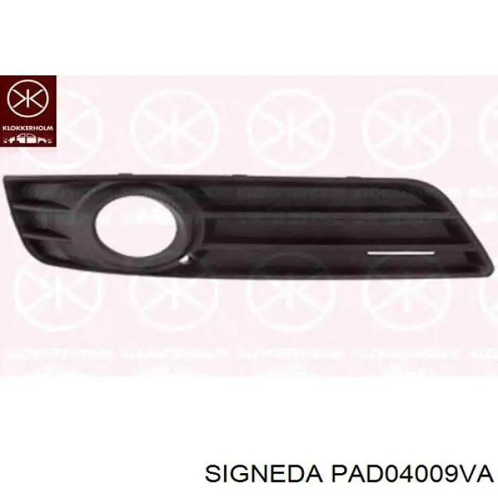PAD04009VA Signeda спойлер переднього бампера