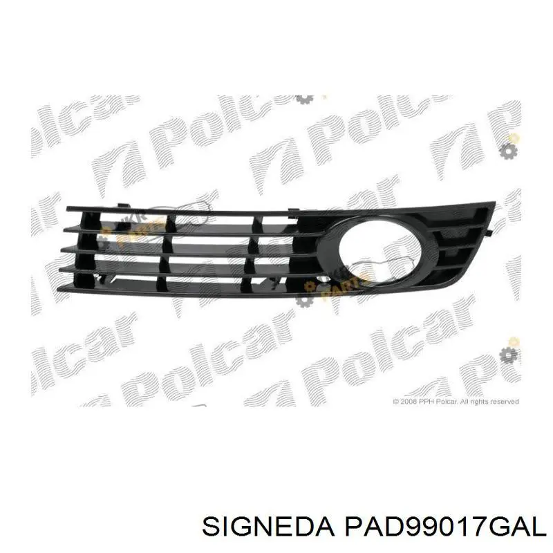 Решітка переднього бампера, ліва Polcar 1334271 ціна, від 5.73 USD