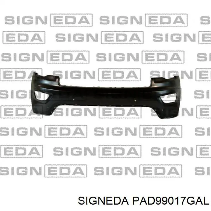 Решітка переднього бампера, ліва PAD99017GAL Signeda