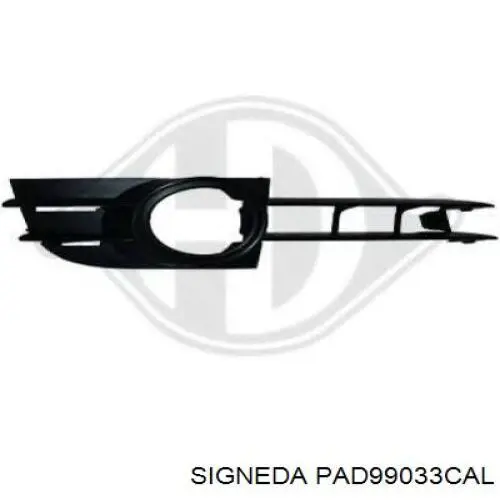 Решітка переднього бампера, ліва PAD99033CAL Signeda