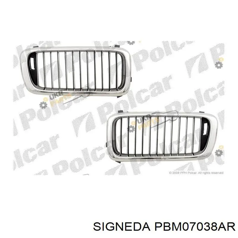 Купити PBM07038AR Signeda Решітка радіатора права