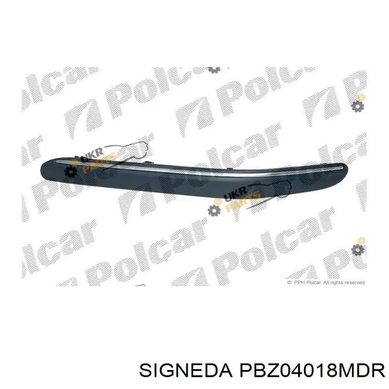 Молдинг переднього бампера, правий 5003078 Polcar