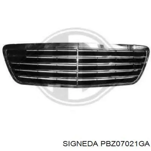 Решітка переднього бампера, центральна Signeda PBZ07021GA ціна, від 11.26 USD