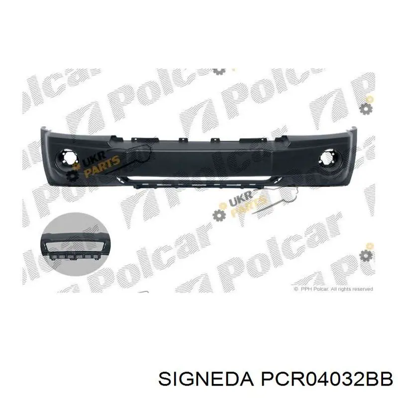 Бампер на авто Signeda PCR04032BB ціна, від 55.21 USD