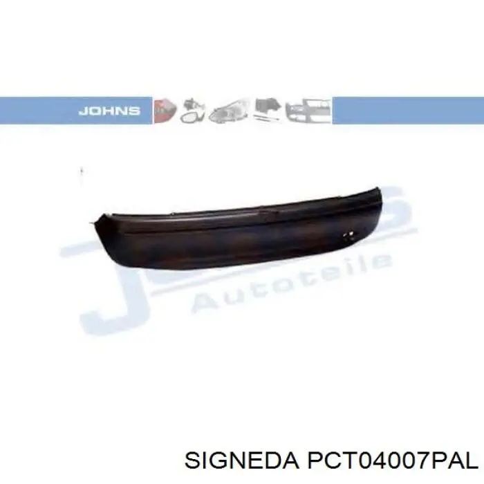 Бампер задній, ліва частина PCT04007PAL Signeda