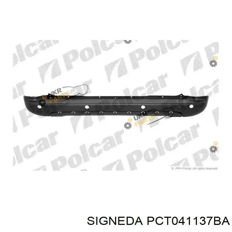 Бампер задній, центральна частина Signeda PCT041137BA ціна, від 64.86 USD