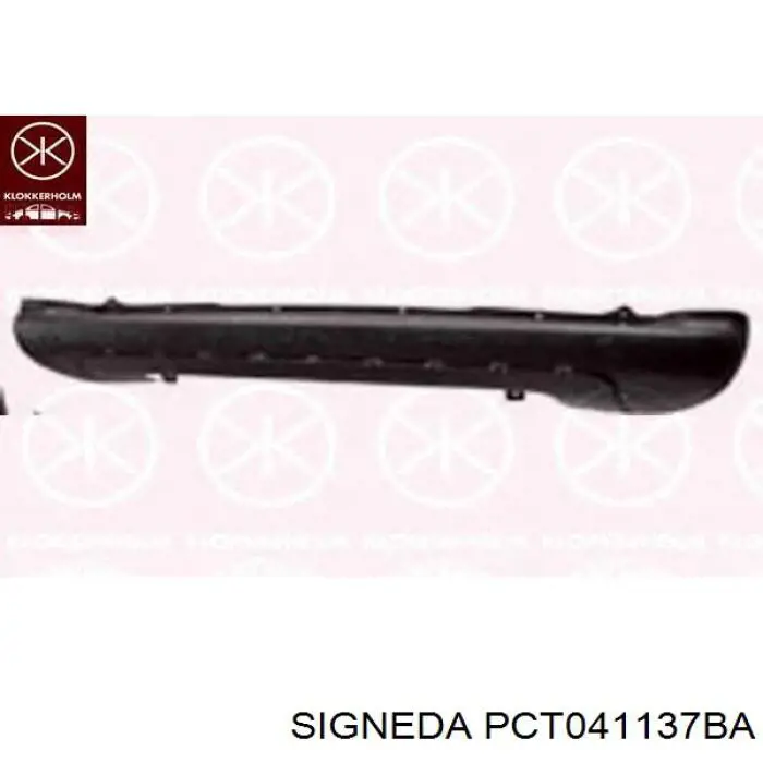 PCT041137BA Signeda бампер задній, центральна частина