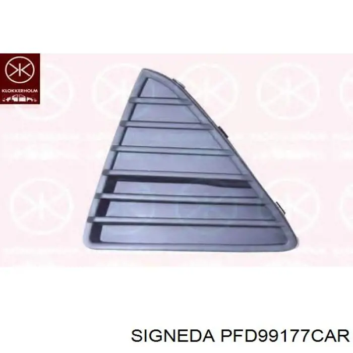 Решітка переднього бампера, права Signeda PFD99177CAR ціна, від 5.32 USD