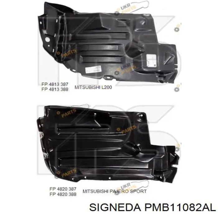 Підкрилок переднього крила, лівий передній FPS FP4813387P ціна, від 10.40 USD
