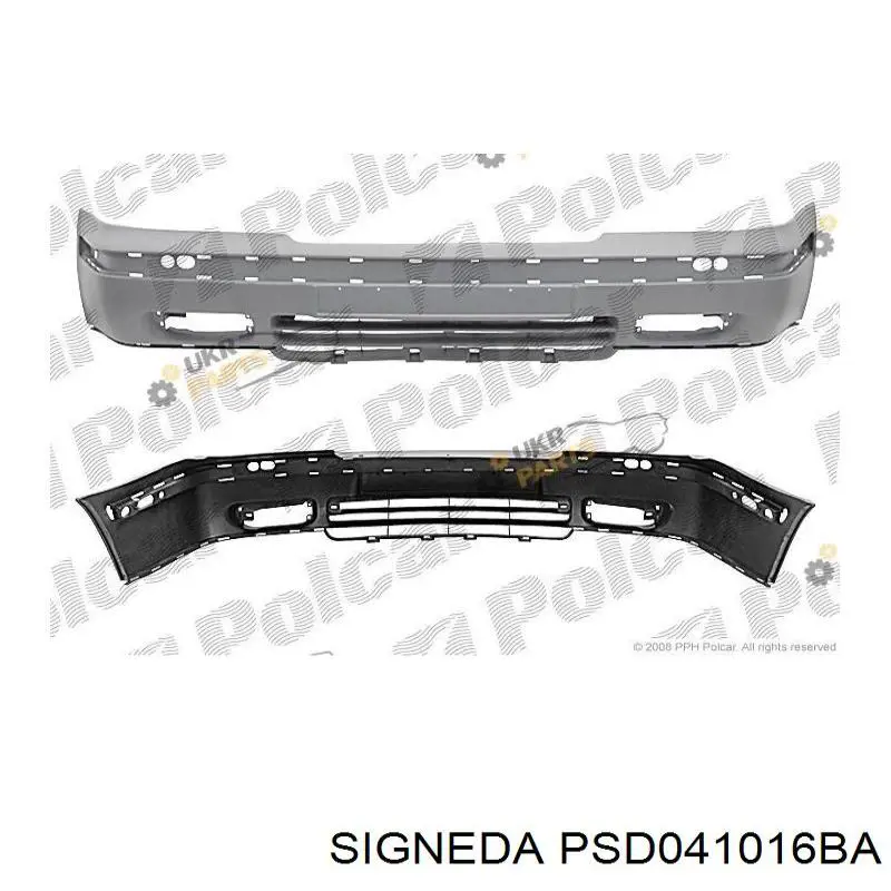 Передній бампер PSD041016BA Signeda