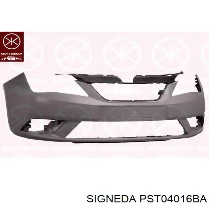 Передній бампер PST04016BA Signeda
