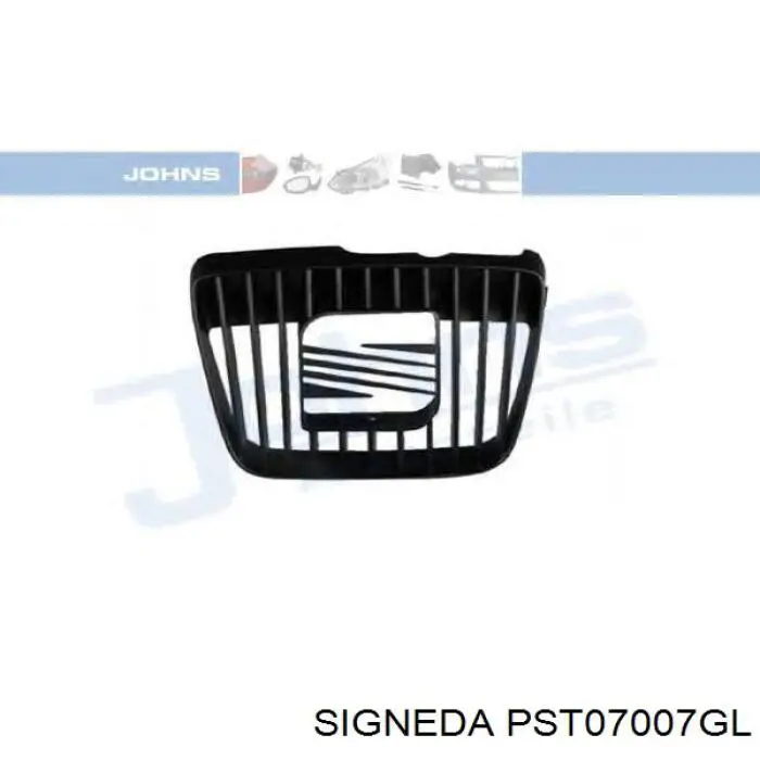 Купити PST07007GL Signeda Решітка радіатора ліва