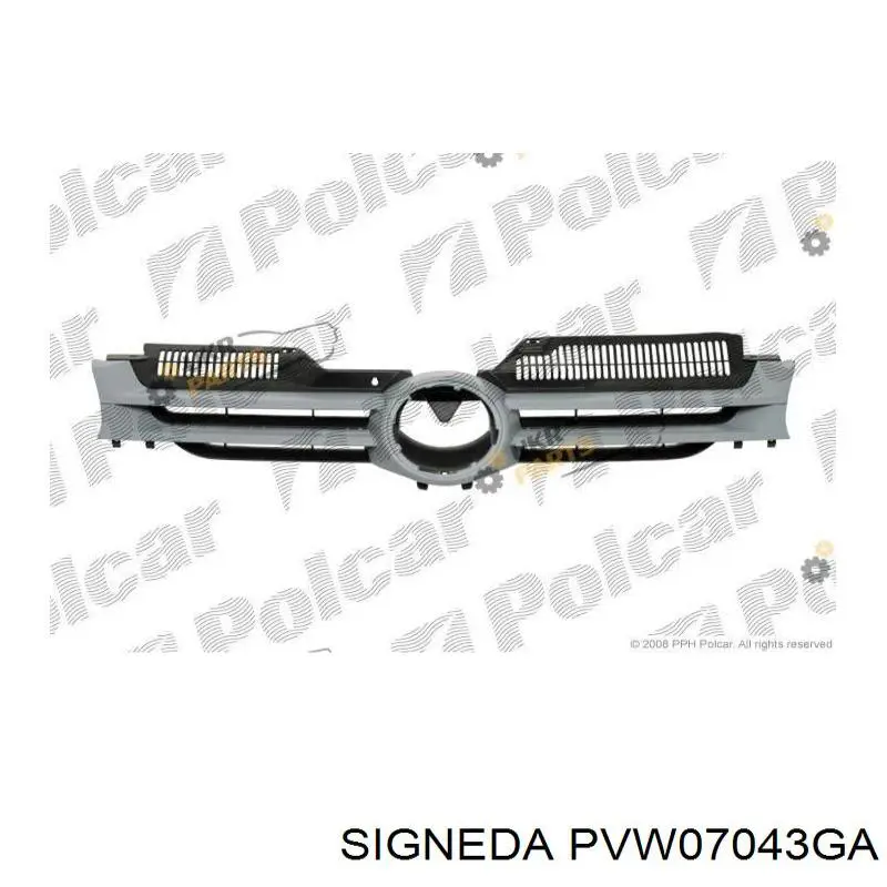 Облицювання радіатора Signeda PVW07043GA ціна, від 17.71 USD