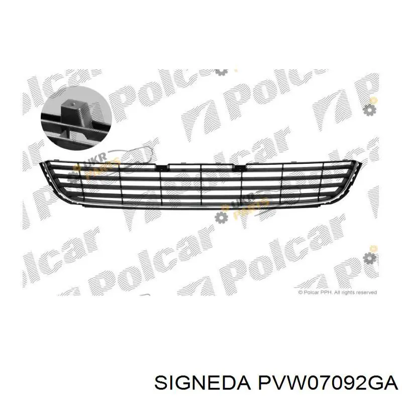 Решітка переднього бампера, центральна PVW07092GA Signeda