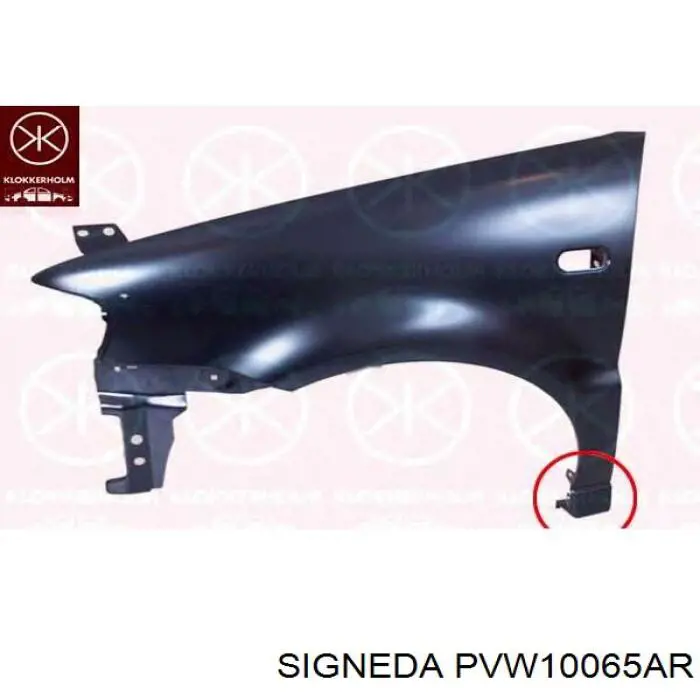 PVW10065AR Signeda Крило переднє праве