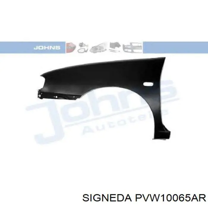 Крило переднє праве Signeda PVW10065AR ціна, від 32.54 USD