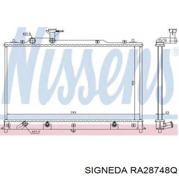 Радіатор RA28748Q Signeda