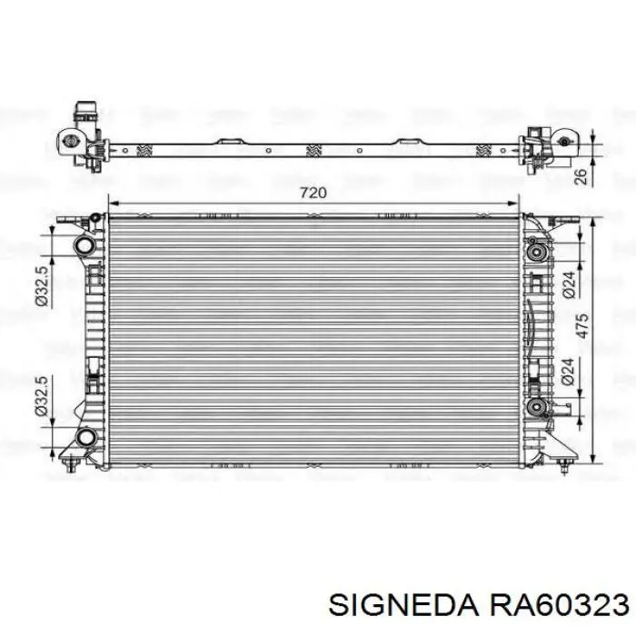 Радіатор RA60323 Signeda