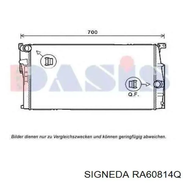 RA60814Q Signeda радіатор охолодження двигуна