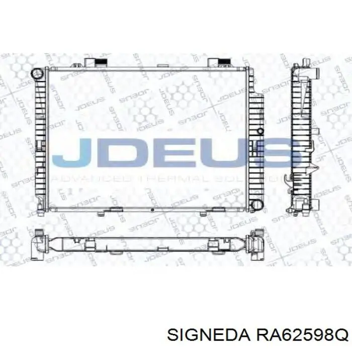 Радіатор основний Signeda RA62598Q ціна, від 111.11 USD