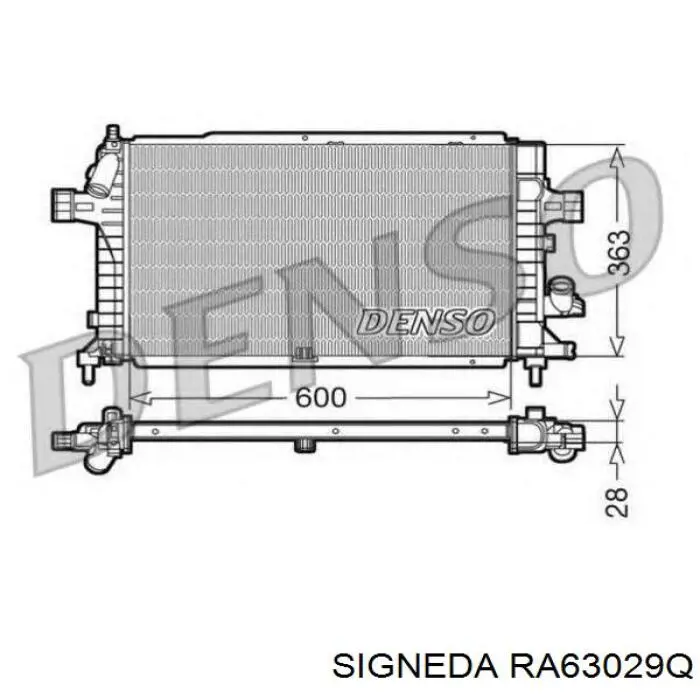 R12137 Sato Tech Радіатор охолодження двигуна