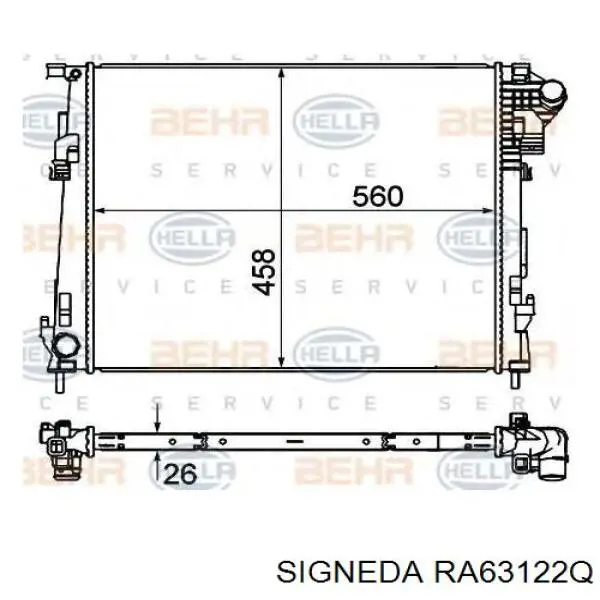 Радіатор основний Asam 79712 ціна, від 66.37 USD