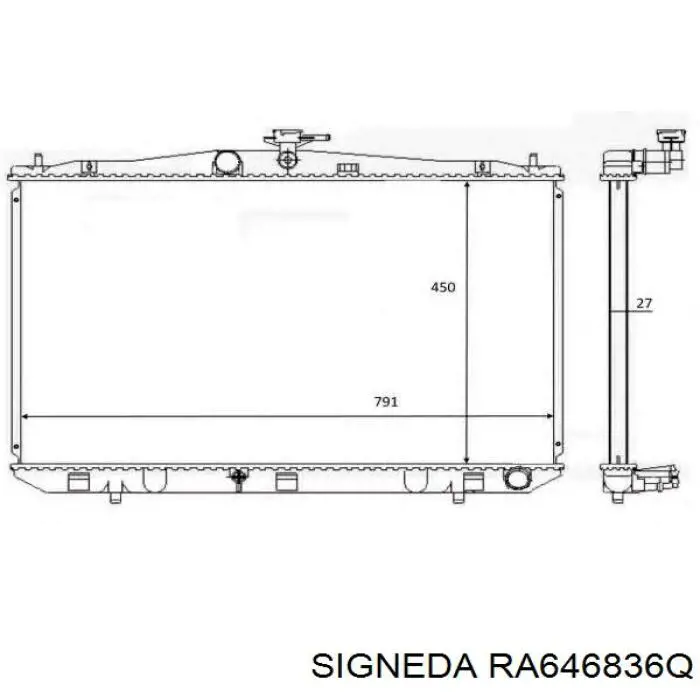 Радіатор основний Cooldog CLD0214 ціна, від 90.56 USD