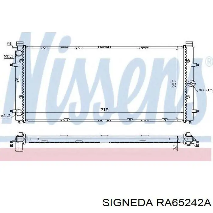 Радіатор RA65242A Signeda