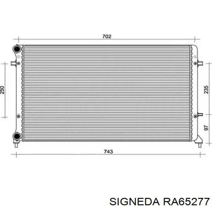 Купити RA65277 Signeda Радіатор двигуна