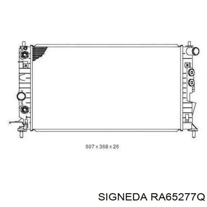 RA65277Q Signeda радіатор охолодження двигуна