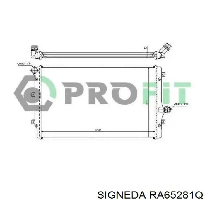Радіатор основний VAG 3C0121253BB ціна, від 51.74 USD