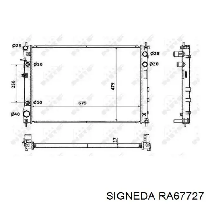 Радіатор основний Polcar 7250081 ціна, від 100.96 USD