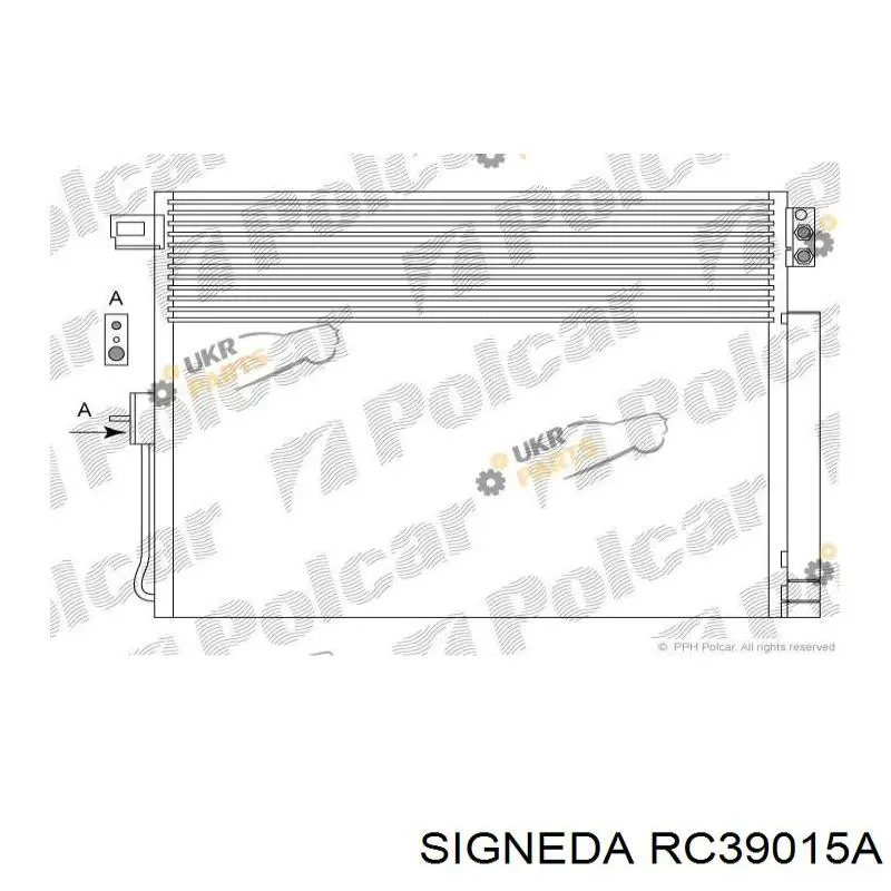 Радіатор кондиціонера RC940411 Signeda