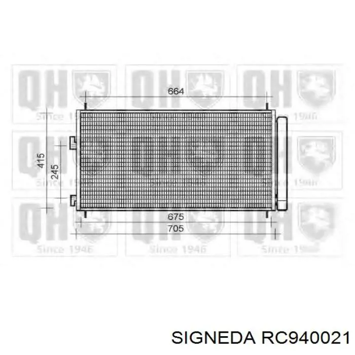 Конденсатор кондиціонера Signeda RC940021 ціна, від 62.76 USD