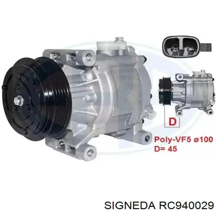 Радіатор кондиціонера RC940029 Signeda