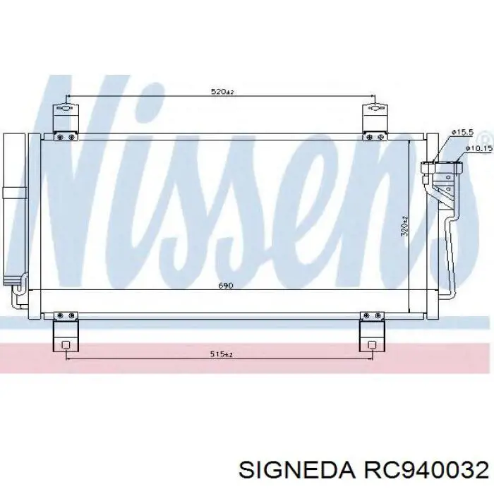 Купити GS3L61480B Mazda Радіатор системи охолодження кондиціонера