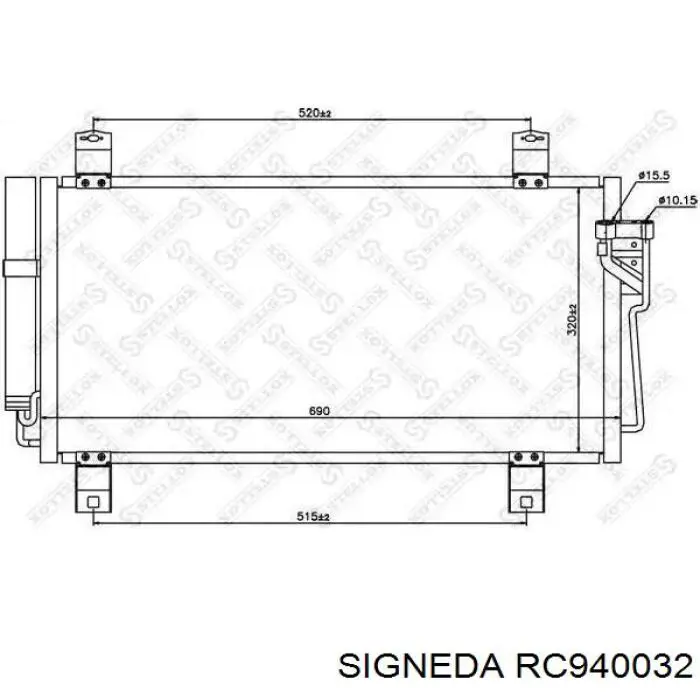 GS3L61480B Mazda Конденсатор